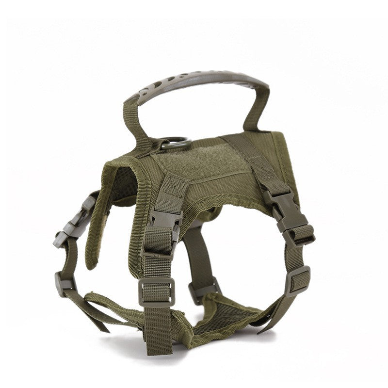 Outdoor tactical dog vest, dog-proof clothing, dog K9 chest and shoulder straps, special vest for walking cats outside, adjustable
